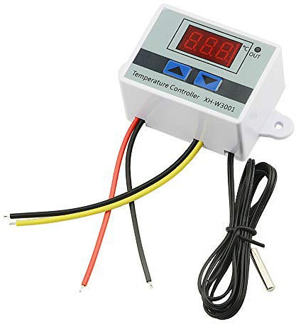 BGTXINGI XH-W3001 DC 110V-220V 1500W 10A Microcomputadora Controlador de temperatura digital Interruptor de control de termostato y sensores de termistor NTC 10K sonda de temperatura digital