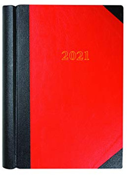 Collins Terminplaner 2021, A4, 2 Seiten, Rot