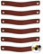 Brute Strength - Ledergriffe für Möbel - Cognac - 24 Stück - 20 x 2,5 cm - Schrankgriff, Türgriff für Küche, Bad, Schränke, Kommode, Holz