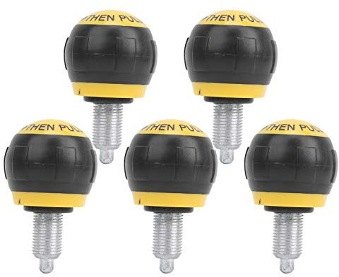 Perno fitness Salva sforzo Perno di trazione Manopola a molla Manico sferico liscio Attrezzatura di forza Attrezzatura fitness per biciclette Cyclette(Black and yellow)