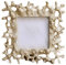 Mediterraner Stil 3x4 Harz Koralle Bilderrahmen Ozean Fotorahmen Baby Kinderzimmer Dekor Fotorahmen, Golden