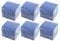 Hostelnovo - 600 Unidades de servilletas Azules de Mesa - Papel desechable - Micropunto - 10x10 cm (plegadas) y 20x20 cm (desplegadas) - Ideal para Eventos de Catering, Bares y Fiestas