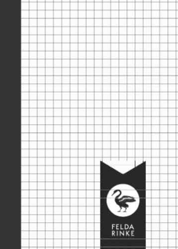 A6 Heft Kariert | Notizbuch: 110 Karierte Seiten | 55 Blatt | 5mm Kästchengröße | Notizheft