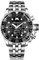 MEGALITH Mens Watches Chronograph Stainless Steel Wrist Watch Large for Men Waterproof Analogue Quartz Watch with Luminous Date, Designer Watch for Man Business Dress Fashion - Silver