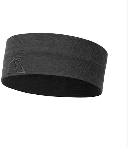 TOM FYFE Premium Merino Stirnband Unisex Anthrazit/One Size aus 100% Merinowolle – temperaturregulierend, geruchshemmend – Made in Europe