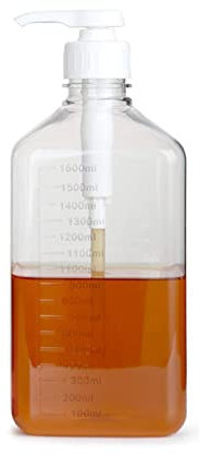 Natudeco 1600 ml Distributeur de sauce Bouteilles à presser de sauce presse pompe bouteilles distributeur de sirop pour la cuisine