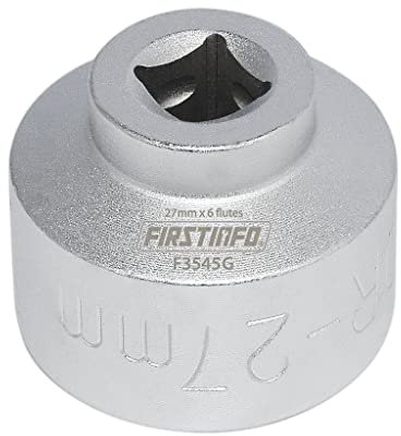 FIRSTINFO F3545G | 3/8 | 27mm | Ölfilterschlüssel | 6 Flûte | für BMW, GMC, Ford, and Jeep