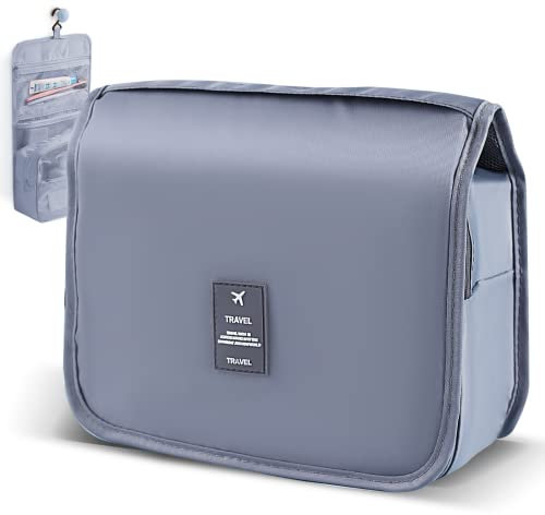 tEEZErshop Reisen Kulturtasche Zum Aufhängen für Damen&Herren,Kosmetiktasche mit Fächer und Netztaschen,Kulturbeutel mit Haken des Hängenden/Langlebiger Griff für Makeup, Toilettenartikel