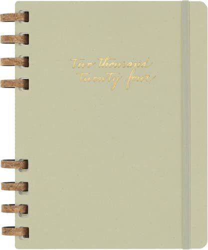 Moleskine Wochen- und Monatsplaner , 12 Monate 2024, Agenda 2024, XL 20,4x25,2, Hardcover mit Gummizugverschluss, Farbe Crush Kiwi
