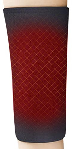 BAOK Thermo-Knieschoner, für ältere Menschen, verdickte Plüsch-Kniebandage, für den Winter, warm, zum Skifahren, Radfahren, Laufen, Kniebandage, Stützbandage für Gelenkschutz