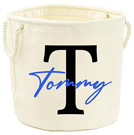 Personalised Toy Box Toy Storage Basket For Girls, Boys And Dogs Dog Toy Boxes With Name Kids Baby Gifts Tidy Room Bedroom Accessories, Large