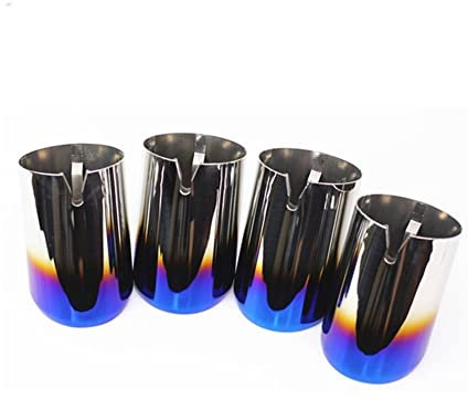 Auspuff Blende Endrohr Abgeschrägter Auslass Direkte Auspuffspitzen Für BMW Für F87 Für M2 Für F80 Für M3 F82 Für F83 Für M4 Für F10 Für M5 Für F12 Für F13 Für M6 Universal (Farbe : B)