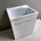 mobile lavatoio con vasca Lago (75x60, bianco liscio)