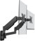 WORLDLIFT Dual Monitor Arm Wall Mount Bracket for PC & TV - Fits Screens 17-32 Inches, Ergonomic Adjustable Gas Spring Single Arm Support 9 kg, VESA 75x75, 100x100 mm