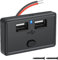 Linkstyle USB Steckdose 12V Wohnmobil, 4.8A Dual USB A Schnellladesteckdose Panel mit ON/Off Schalter für Auto Marine Boote