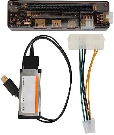 Externes Grafikkarten-Dock für Laptop, EXP GDC PCIE X16 USB-Datenkabel, 8-polige Stromversorgung, Unterstützt 220 W, Breites Anwendungsspektrum (Express Karte)