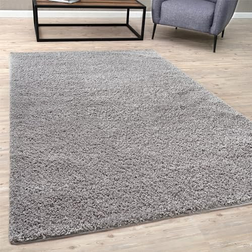 BORING PANDA Living Room Rug - Cosy, Soft and Easy-to-Clean Area Rugs for Bedrooms and Kitchens, (Grey, 120 x 170 cm)