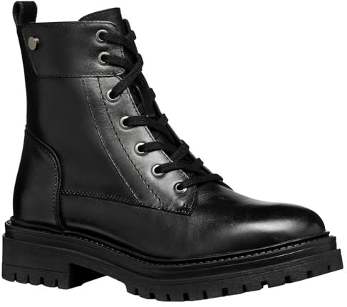 Geox D Iridea G, Stivale alla Caviglia Donna, Nero, 42 EU