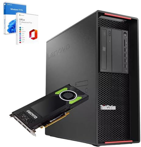 Lenovo ThinkStation P720 Workstation de alta gama | CPU 2xIntel Xeon Silver 4112 | RAM 32GB | SSD 1TB + 3TB HDD | Nvidia Quadro P4000 8GB | Windows 11 Pro Office 2021 (reacondicionado)