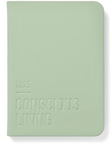 Letts of London Conscious A6 Tagesansicht mit Terminen 2025 - Salbei