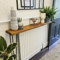 Urban Reclamation Buttermere Rustic Console Table with Hairpin Legs | Reclaimed Scaffold Board Hallway Table | Handmade Radiator Cover Made from Solid Wood (Antique brown, 120cm)