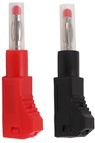 Bananenstecker, 10pcs schwarz und rot stapelbar Bananenstecker isoliert Lautsprecher Wire Connector Sicherheit versenkbare 4mm Bananenstecker Adapter für industrielle Sicherheit