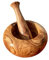 Mortier et pilon en bois d'olivier Zerazi (Bois naturel, ⌀ 12 cm)