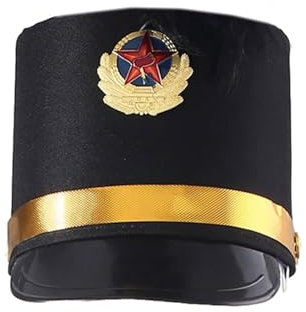 Ukbzxcmws Vintage Drum Majors Hut Erwachsene Soldat Vintage Hut Party Honor Guard Hut Show Top Erwachsene Cosplay Party Hut