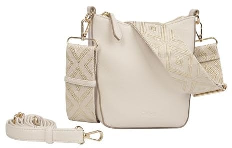 Gabor bags Linda Damen Umhängetasche Crossbody Bag Klein Weiß