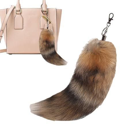 Porte-clés queue de renard, porte-clés queue de renard, porte-clés queue moelleuse, queue de renard, pendentif, costume de fête, queues de fourrure, mignon renard, queue d'animal,porte-clés,sac à main