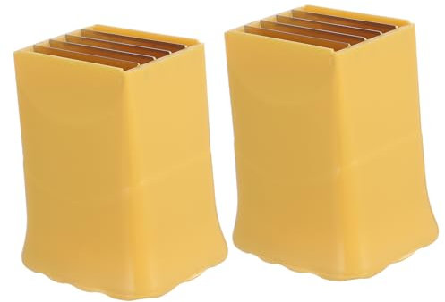 SHOWERORO 2St Obstschneider rostfrei heim Brüssel NEIN Bananenschneider ausstecher rentier gemüsenudelschneider werkzeug sparschäler Erdbeerschneider manueller Edelstahl Yellow