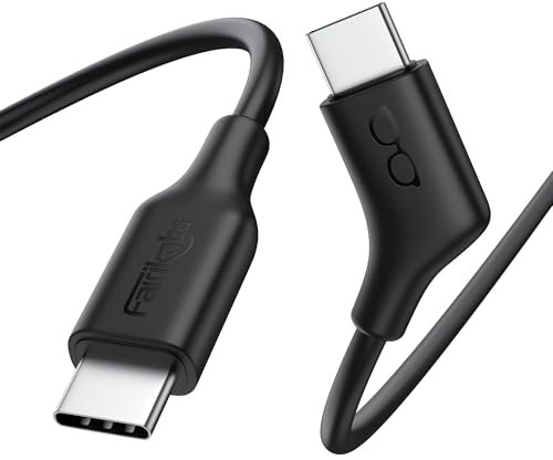 USBC to USBC Cable 1.2M (3.9FT), 4K60Hz USB C Coaxial Display Cable for VR Glasses Portable Monitors, USB 3.2 GEN 2 10GB Data Transfer 60W Charging