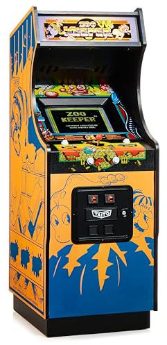 Numskull Quarter Arcades Zoo Keeper Collector's Edition Mini Arcade – Authentische Holzreplik im Maßstab 1/4, Original-ROM, wiederaufladbarer Akku & 3W-Lautsprecher für Retro-Enthusiasten