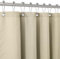 Duschvorhang Leinen mit Metall Duschvorhangringe Stoff Textil Badewannenvorhang Anti Schimmel Bad Vorhang Set Wasserdicht Badewanne Vorhang Schwerer Shower Curtain Badezimmer - 182 x 198cm (Taupe)