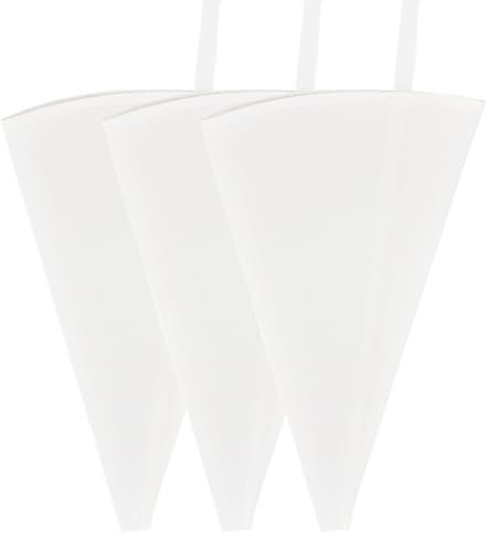 24 Inch Extra Large Piping Bags, 3-Pack Cloth Reusable Pastry Bags, Plastic Coated Icing Bags Cake Cupcake Decorating Bags Baking Dessert Frosting Piping Bag