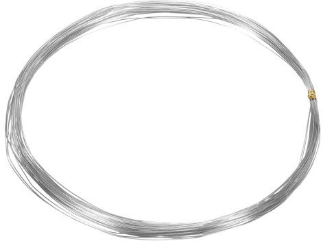 sourcing map 28 Gauge 0.3mm Stainless Steel Wire 10m/33 ft Soft Craft Sculpting wire Tarnish Resistant Jewelry Cable for Jewelry Making Beading DIY Crafts Supplies, Silver