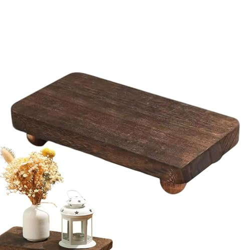 Hexagon Display Podest Dekosäule (x6) – Sockel für Skulpturen Holzsäule für Regale & Tresen – Verschiedene Holzsäulen Deko Sechseckig Kettenhalter Schmuck, Figuren, Cupcakes, Fliegen-Plüschtiere