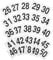 CLISPEED Lot De 25 Numéros De Table Pour Buffet Décoration D'Événement Numéros De Table De Restaurant Étiquettes De Siège Porte-Numéros De Table Hauts Signalisation De Mariage En