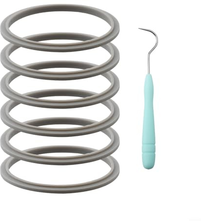 Yhenlovtt Set mit 6 Silikon-Gummidichtungen mit Lippe für 600W 900W Blender Juicer, 9.5 cm abriebfeste Dichtungsringe, einfache Installation
