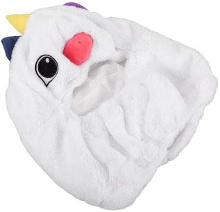 BUGUUYO Plüsch-Einhorn-helmbezug Dekorativer Helminnenmütze Bequeme Helmkappe Für Fahrradhelm Motorradhelm Snowboardhelm Skateboardhelm Helmmütze Mit Tiermotiv