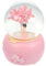 ULTECHNOVO 1 Pz Carillon con Sfera di Cristallo Kit Globo di Neve Globo per Ragazza nevicare Globo Ragazza cristalball Ornamento da scrivania Ornamento a Sfera di Cristallo Bicchiere Rosa