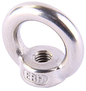 D´s Items® | Ösenmuttern gegossen und poliert - M20 - ähnl. DIN 582 - Edelstahl A2 - [100 Stück] - | Ringmuttern V2A | Zurrösen | Transportösen | Zurrmuttern | Augenmuttern