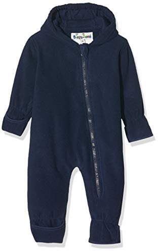 Playshoes Fleece-Overall Unisex Kinder Jumpsuit, dunkelblau, 80