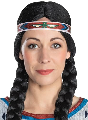 Maskworld Nscho-tschi-Haarband Kostüm-Accessoire Winnetou bunt