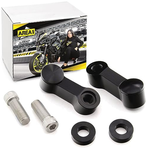 Area1 Motorroller Motorrad Spiegel Verlängerung Adapter (M10 Gewinde) (2x M10 Rechtsgewinde)