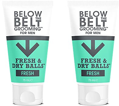 Below The Belt Fresh & Dry Balls Anti Chafe Deodorant Gel Fresh 2 x 75ml