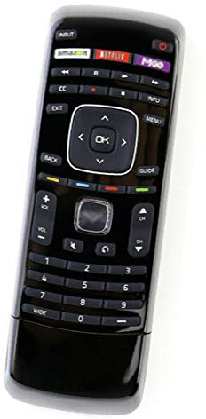 Replaced Remote Control Compatible for Vizio E6011-A1 M470VSE E470I-A0 M501D-A35 P702UIB3 M65-C1 E60C3E60 E551DA0 E500IA1 E241IA1 M701DA3R TV Dual Side QWERTY Keyboard Amazon Netflix M-GO Button