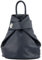 modamoda de - T179 - ital: Damen Rucksack Tasche aus Leder, Farbe:Dunkelblau