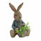 Loberon Hase Auvergne, nostalgisches Design, handbemalt & liebevoll verziert, Osterhase, Osterfiguren, Ostern, Osterdeko, Polyresin, braun