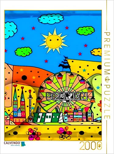 CALVENDO Puzzle Bremen 2000 Teile Puzzle hoch | Lege-Größe cm Foto-Puzzle für glückliche Stunden